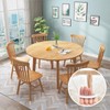 IBEQUEM Clear Round Fitted Vinyl Tablecloth with Elastic Edged, PVC