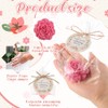 Demissle - Juego de 40 jabones de flores de rosas