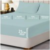 Fitted Sheet Single Bed (91 x 193cm) - Duck Egg