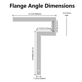 Flange Angle Square,Galvanized Steel Pipefitter Measuring Tool,Precision Flange Squares, Ideal for Piping Construction, Great for Checking Flange & Pipe Assembly Right Angles 400 * 400mm