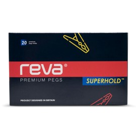 Reva SuperHold Heavy Duty Plastic Clothes Large Pegs for Washing Line - 20pcs Unique Design Strong Non-Slip Laundry Pegs, Indoor Outdoor Storm Clothes Pegs Extra Strength, Washing Line Pegs.