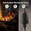 BN-LINK 24-Hour Mechanical Outdoor Light Timer, Waterproof, Heavy Duty, 15A