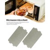 YQBOOM 2 PCS Waveguide Cover, Universal Microwave Oven Mica Plate
