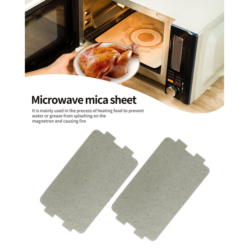 YQBOOM 2 PCS Waveguide Cover, Universal Microwave Oven Mica Plate