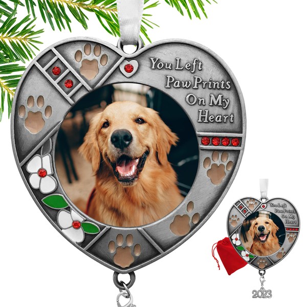 2023 Pet Memorial Christmas Photo Ornament - Hanging Picture Ornament
