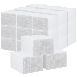 HOIGON 1500 Pack Cocktail Napkins Paper, 1 Ply White Plain Beverage Napkins, Restaurant Bar Dessert Paper Napkins for Every Day Use