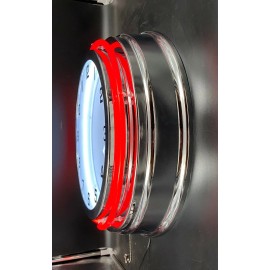 Coca Cola 19" Drink Coca Cola Coke Atlanta Sign Double Red or Yellow Neon Clock  - Red