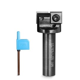 Genmitsu CNC Spoil Board Surfacing Router Bit, 1/2" Shank 1" Cutting Diameter 2 Wing, CNC Milling Machine Slab Flattening Router Bit, Carbide Insert Wood Planer Bit for Woodworking Carving, 2BRBE01A