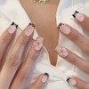 ADAIER Handmade Press On Nails, French Nails,wedding, party,Short Coffin Nails