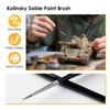 Kolinsky Sable Miniature Paint Brushes - Professional Artist Brush Size