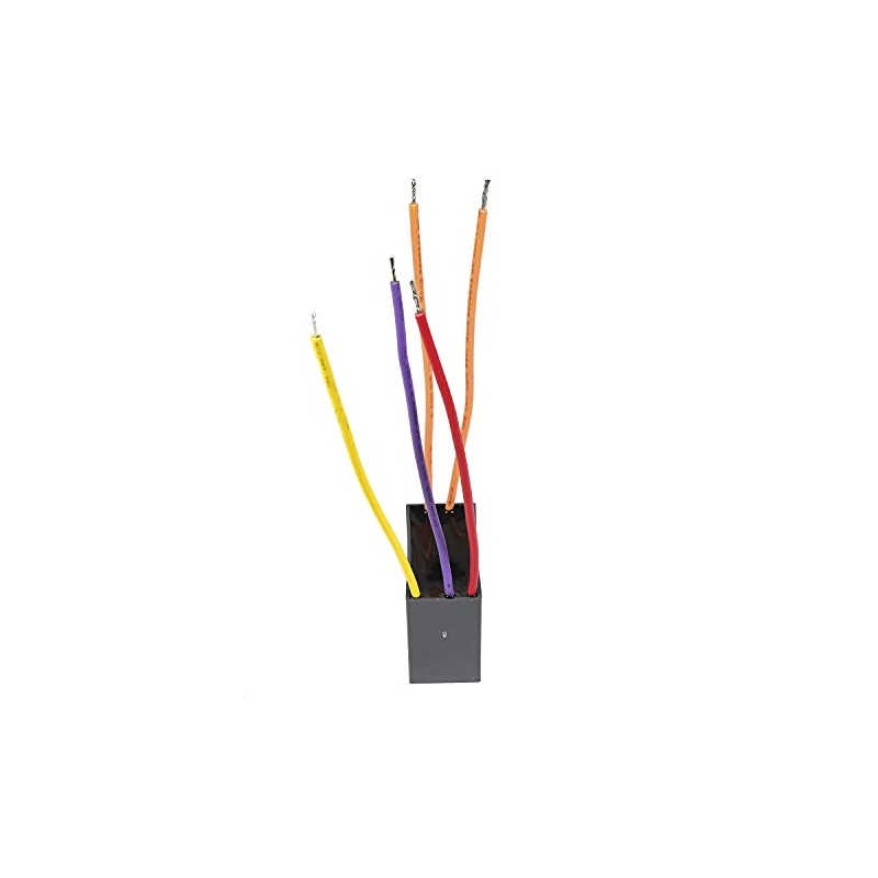 (5uf+6.5uf+6.5uf 5-Wire) - HQRP Ceiling Fan Capacitor CBB61 5uf+6.5uf+6.5uf 5-Wire