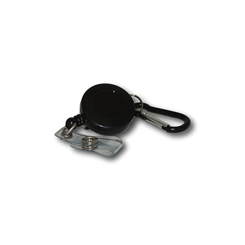 EPOSGEAR Retractable Reel Recoil Pull Key Ring Chain Cord Carabiner