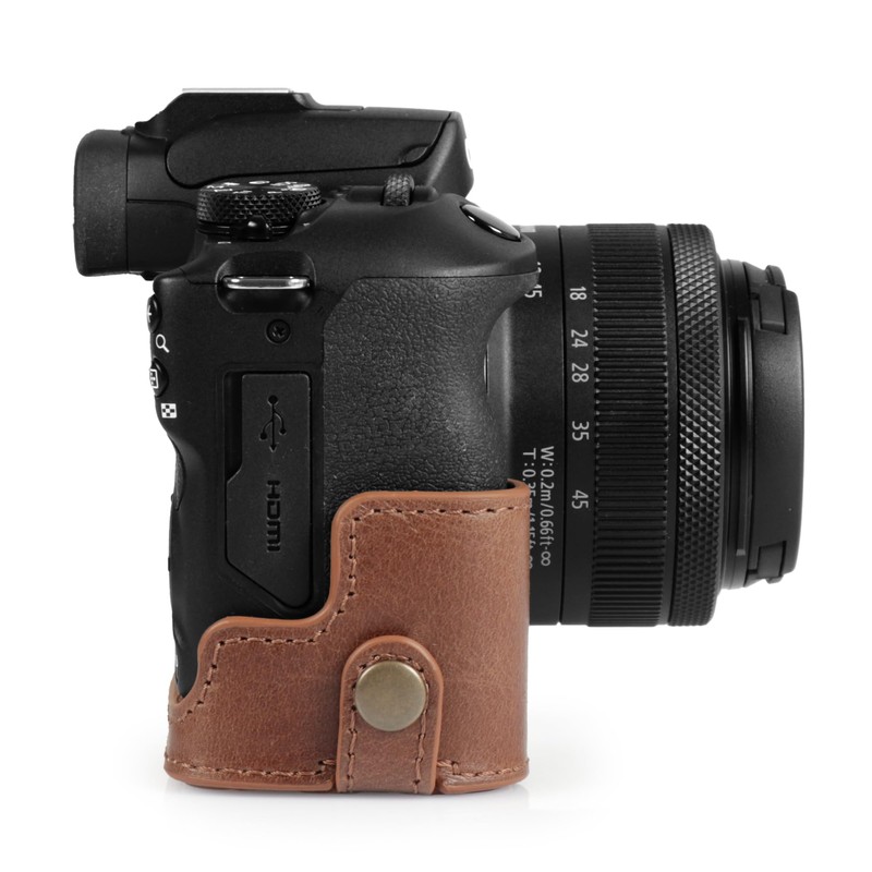 MegaGear Ever Ready Genuine Leather Half Camera Case Compatible with