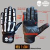 HELL PATROL RED_Stiffcon Genuine Leather Motorcycle Gloves Hell Patrol Red