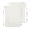 Augbunny 100% Cotton Canvas Drawstring Backpack Gym Sack pack 2-Pack