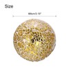 Sourcing Map 3Pcs Decorative Glass Balls, 8cm Gold Tone Mosaic