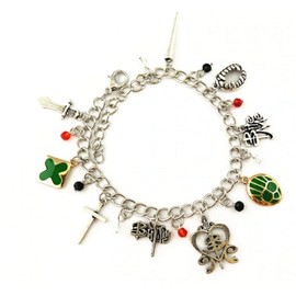 Buffy The Slayer Themed Silvertone Charm Bracelet