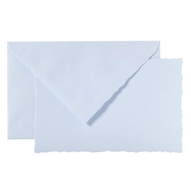 Clairefontaine - Ref 25202L - G.Lalo Correspondence Set"Collection de Paris" - 10 x Cards (300gsm, 97 x 152mm) + 10 x Lined Envelopes with Serrated Edges (100 x 158mm) - Blue