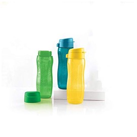 Tupperware Aquasafe Botella multicolor, 500 ml, juego de 3