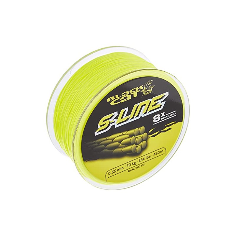 Black Cat Unisex - Adult Yellow, Diameter 0.55 mm S-Line