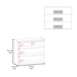 Udorich Stylish Wall Shelf for Enhanced Organization and Elegance, Three Spacious Shelves, Home Decor or Kitchen Essentials, White