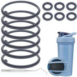 YINORD 13PCS Shaker Bottle Seal Gasket Replacement for BlenderBottle Strada Shaker Cup, Shaker Lid Rubber Seal Ring Replacement Gasket O Ring Cap Silicone Parts（Flip lid）