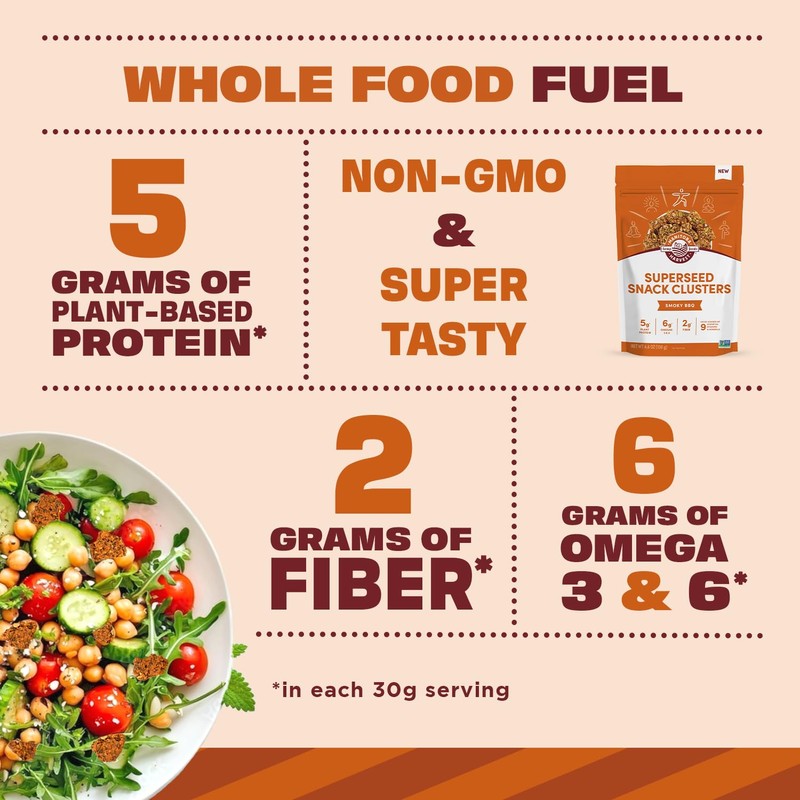 Manitoba Harvest Superseed Snack Clusters, Smoky BBQ - 5g Plant