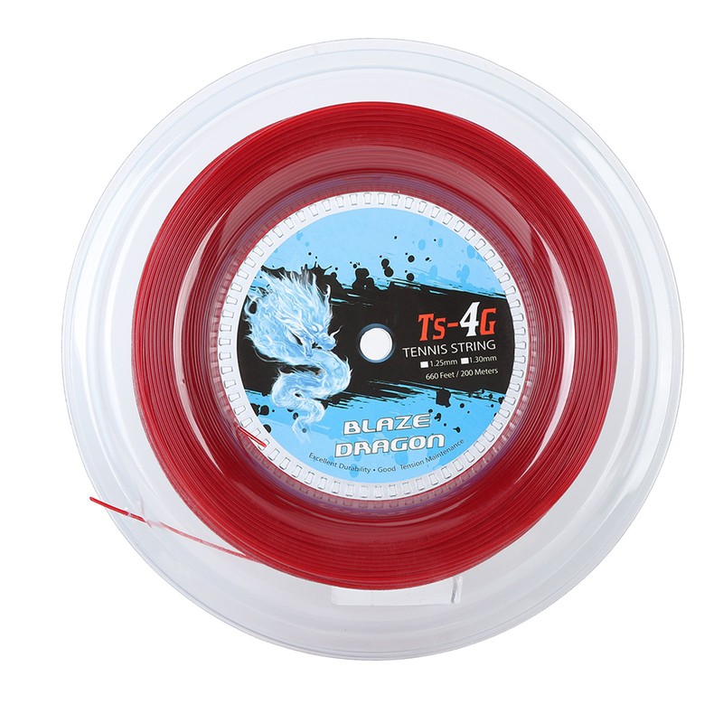TS 4G 200m Reel Tennis String Line Polyester Tennis String