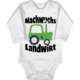 Shirtracer - Baby Bodysuit Long Sleeve Girl Boy - Sayings - Young Farmer, 1 White