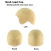 Bald old men Style Wig | Bald Cap White Wig