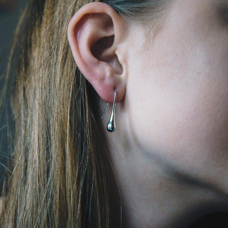 Philip Jones Silver Plated Teardrop Earrings