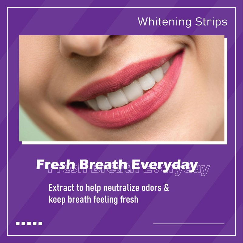 Arma Purple Teeth Whitening Strips（42 Strips） Enamel Safe for Sensitive