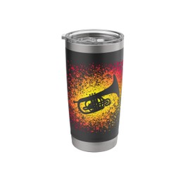 Vintage Art for Marching Band A Cool Mellophone Instrument Stainless Steel Insulated Tumbler