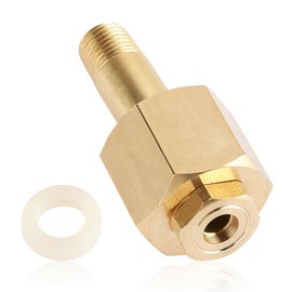 ZAWELIYO CGA320 Carbon Dioxide Regulator Inlet Nut Nipple Washer Brass Pressure Reducer with Washer for Homebrewing Welding