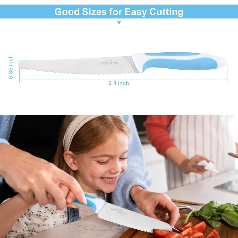 kiddi cookie Serrated Knife Serrated Bread Knife Stainless Steel Serrated