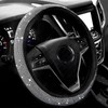 Steering Wheel Cover with Rhinestone Bling Bling Crystal Diamond, Glitter