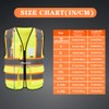AYKRM Inspector safety Vest for Men Women Pockets High Visibility