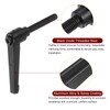 sourcing map 6pcs Adjustable Clamping Lever Handles M8 x 50mm