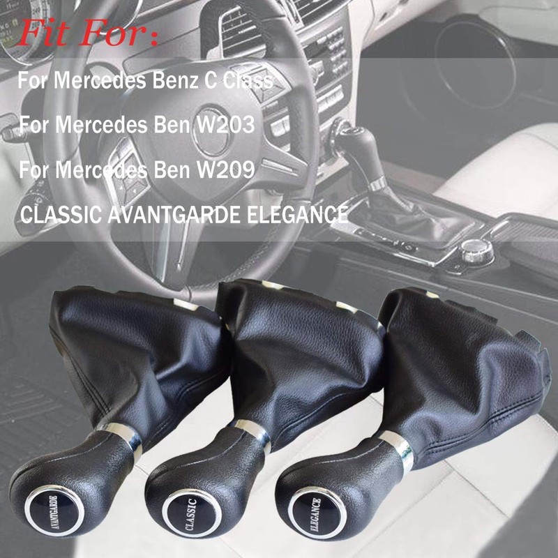 Hacreyatu Automatic Car Gear Knob Stick Gaiter Boot Frame Kit