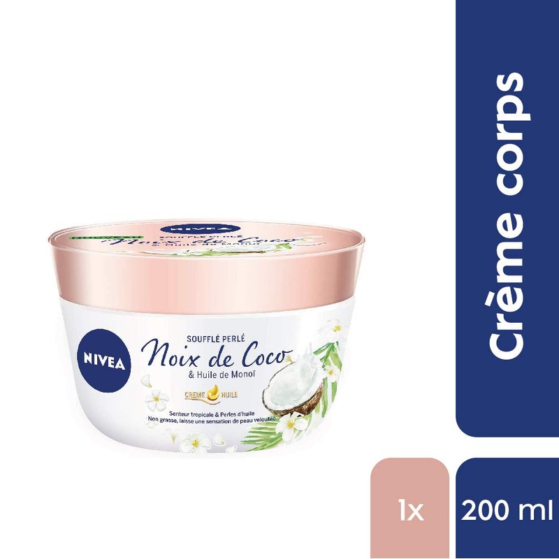 Nivea Cream Oil Soufflé Container Coconut Monoï Oil 200ml 1