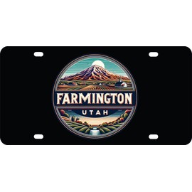 Farmington Utah Souvenir Car-Home Decoration Mini Metal License Plate 4.75 x 2.25 inch