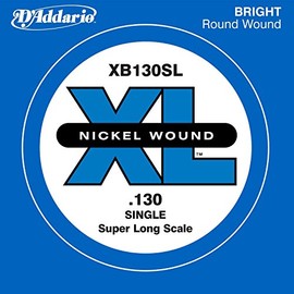 D'Addario .130 Nickel Wound Super Long Scale Single String for Bass Guitar