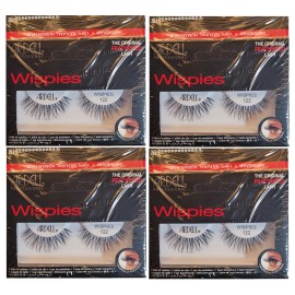 Ardell Natural Lashes #122 False Fake Eyelashes Black Wispies 4Pack