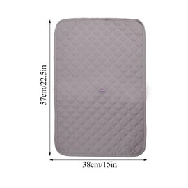 Minjuna Arms Headrest Cover Set, Armchair Waterproof Slip Cover with Side Pocket, Reversible Recliner Chair Protector, Chair Cover Protect for Pets (Light Gray)