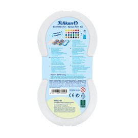 Pelikan 700023 Space+ Paint Box 24 Colours with Integrated Mixing Palette, Colour: Blue, Pack of 1