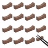 15 Pcs Wooden Chopstick Holders, Chopstick Rest Wooden Cutlery Stand