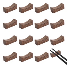 15 Pcs Wooden Chopstick Holders, Chopstick Rest Wooden Cutlery Stand Rack Set for Home Kitchen Hotel Restaurant Dining