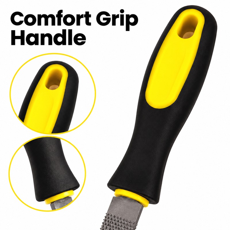 3-Piece Wood File Set – Carbon Steel Rasp Tools with