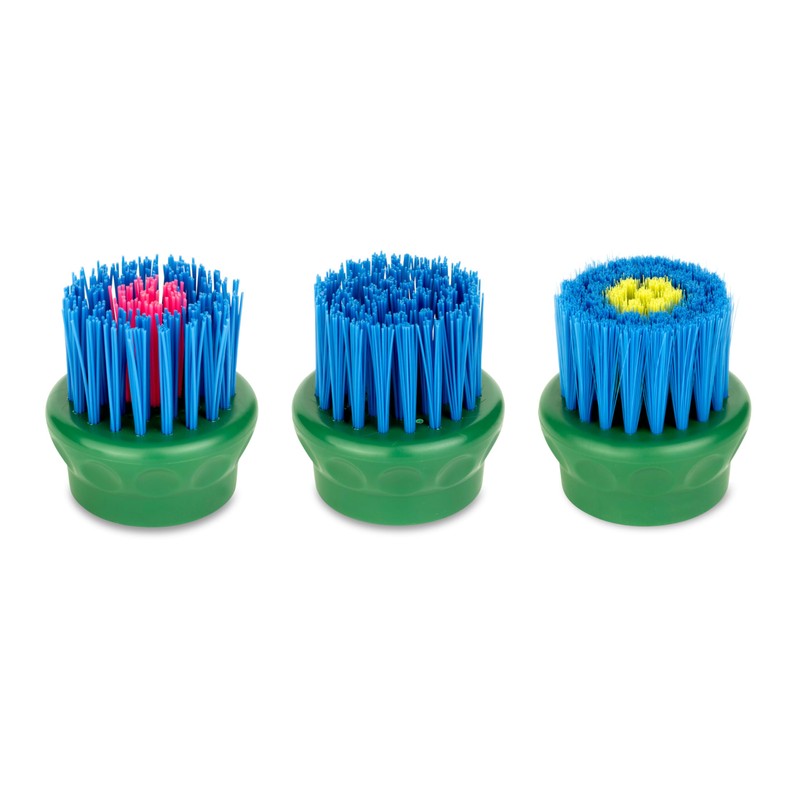 Boot Buddy 3-Pack Replacement Heads - Interchangeable Shoe Brush Set