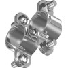 Clip Double Clip Pipe Clamp Flexible Stainless Steel 25 mm